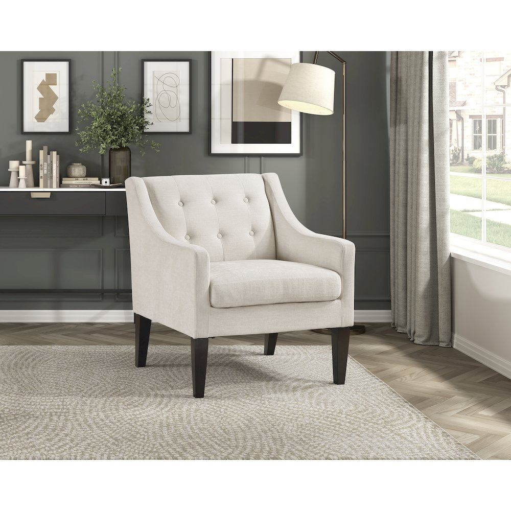 Knox Textured Accent Chair in Beige