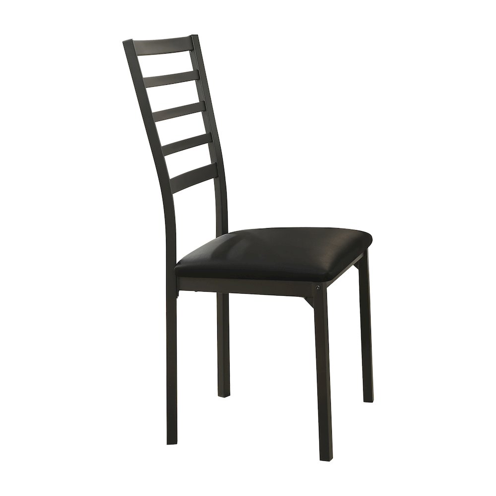 Madigan Metal Writing Desk with Chair in Black