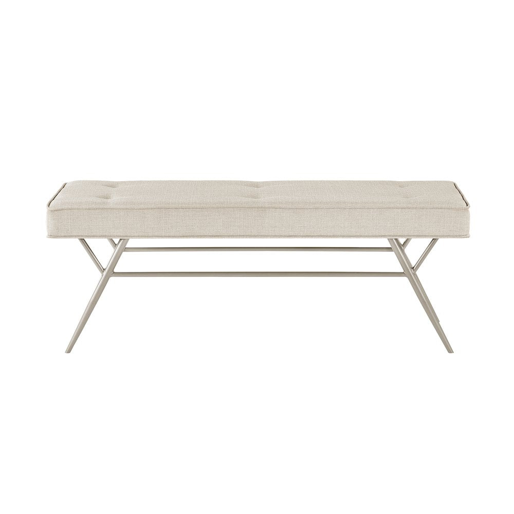 Warren Textured Bench in Beige