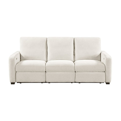 Vera Chenille 3pc Set: Sofa, Love, Chair in Beige