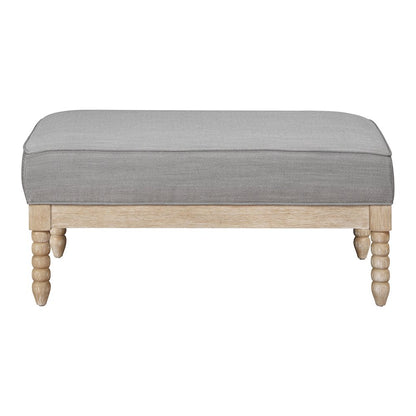 Hampstead Textured Ottoman in Gray