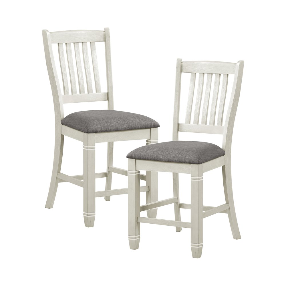 Granby Textured Counter Height Dining Chair, set of 2 in Gray