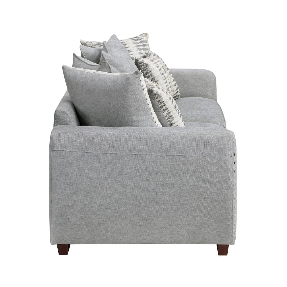 Hume Chenille Sofa in Gray