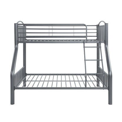 Beckett Metal Twin Over Full Metal Bunk Bed in Gray