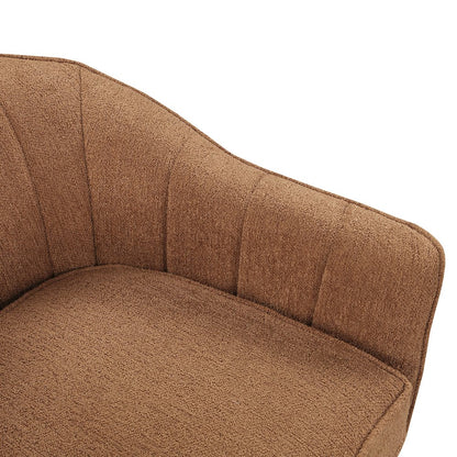 Cutler Textured Accent Chair in Rust