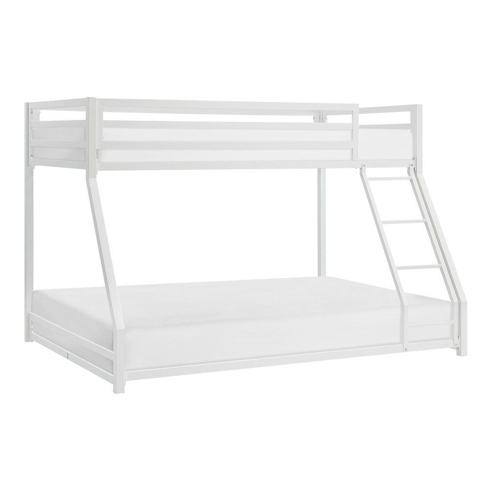 Jovie Metal Twin Over Full Metal Bunk Bed in White