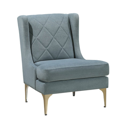 Savoy Chenille Accent Chair in Blue