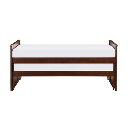 Rowe Pine Twin/Twin Bed in Dark Cherry