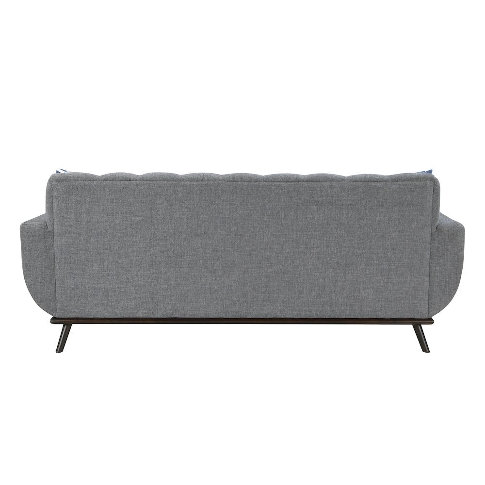 Everton Chenille Reversible Sofa Chaise in Gray
