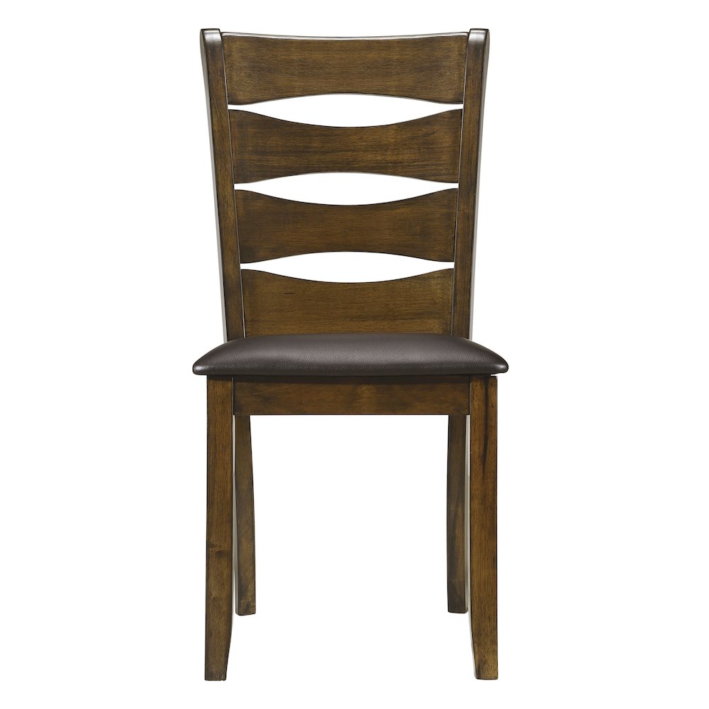 Darla Wood Dining Room Side Chair, set of 2 in Brown