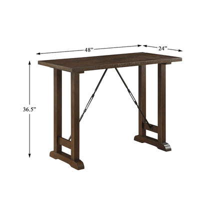 Bracknell Wood Counter Height Set (Set of 3) in Brown Cherry