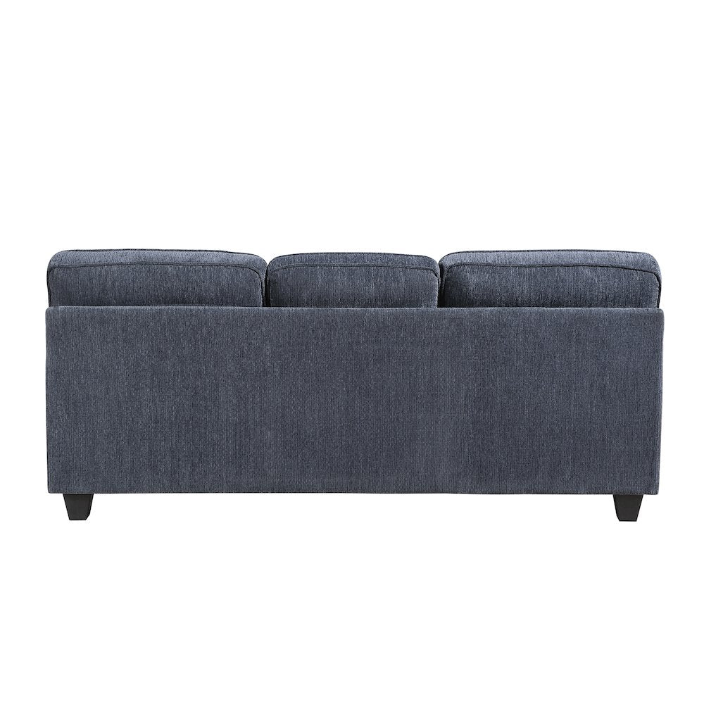 Bennett Chenille 3pc Set: Sofa, Love, Chair in Blue