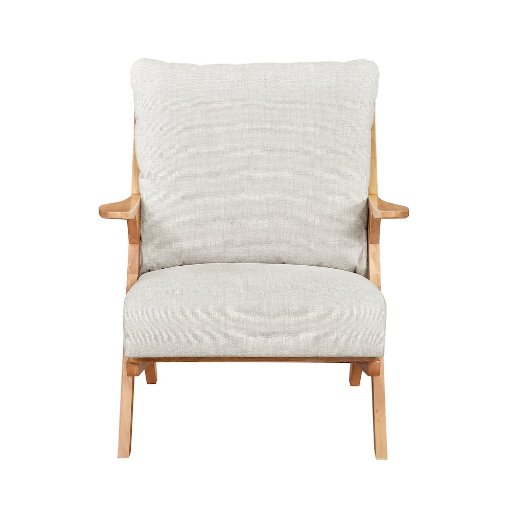 Lennox Chenille Accent Chair in Beige
