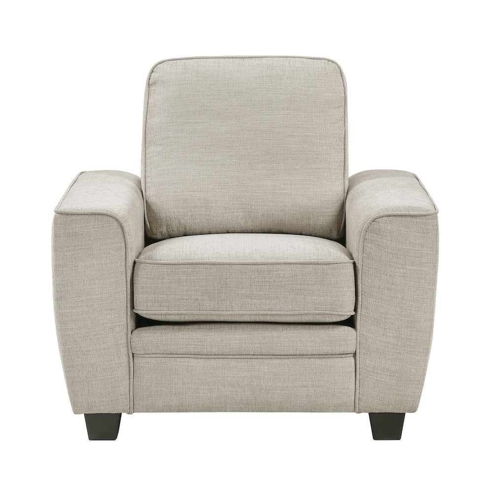 Zander Chenille Chair in Taupe