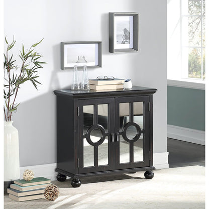 Poppy Asian Hardwood Accent Chest in Antique Black
