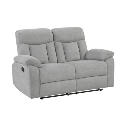 Jules Chenille 2pc Set: Sofa, Love in Gray
