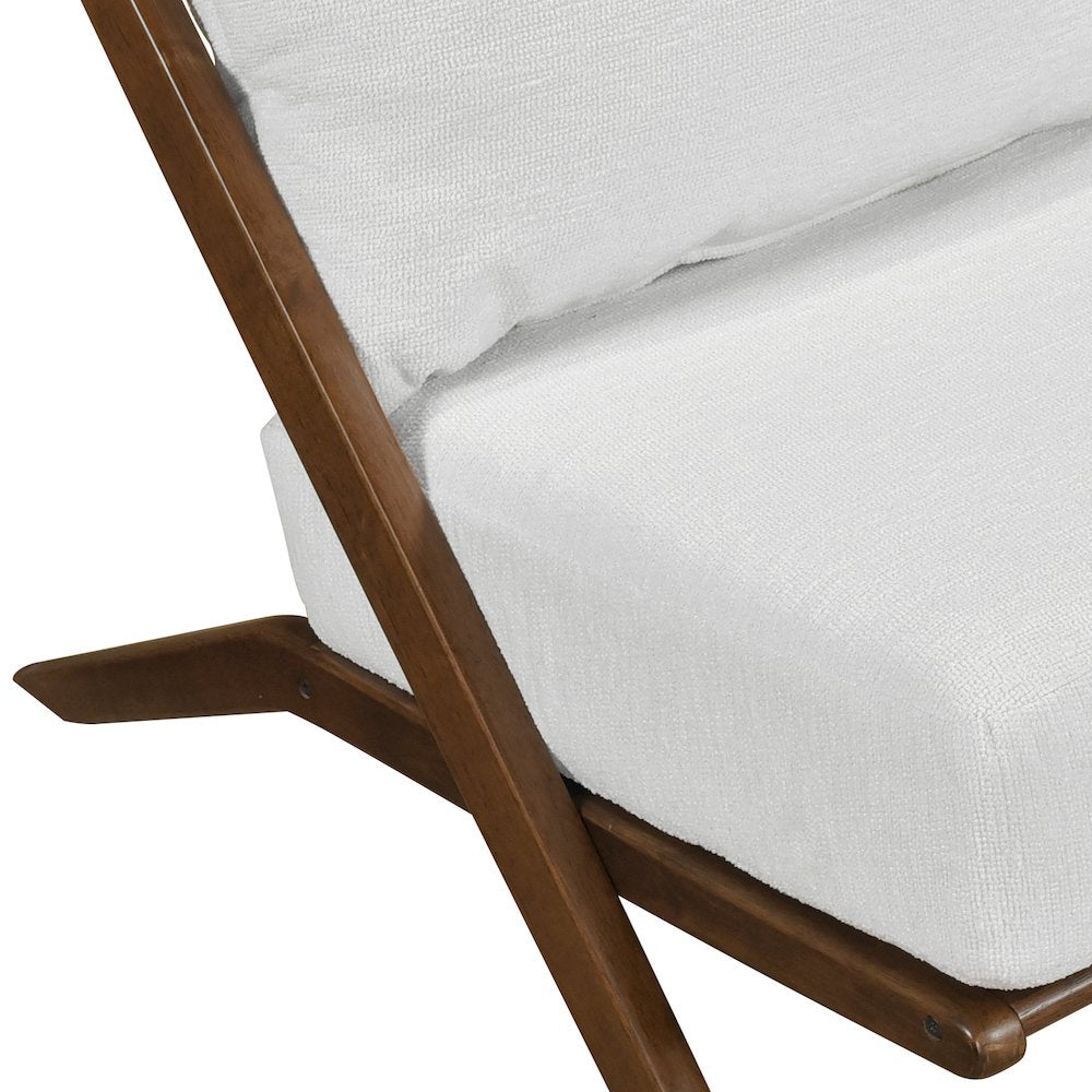 Audrey Chenille Accent Chair in Beige