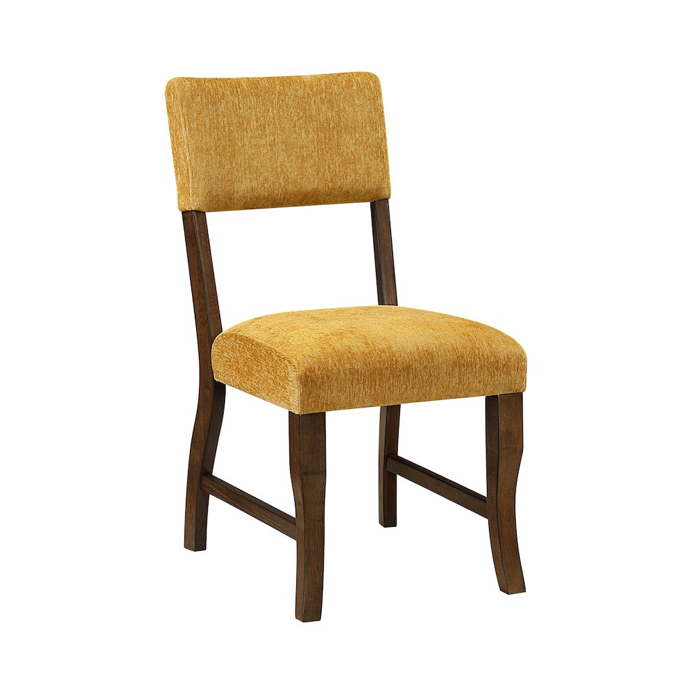Aiden Chenille Side Chair in Mustard