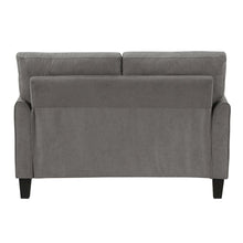Aliana Textured Love Seat in Chocolate