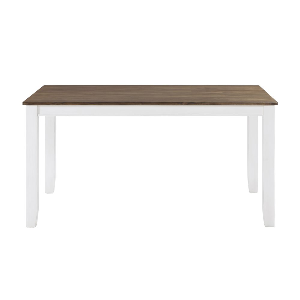 Dobson Mango Veneer Dining Set (set of 7) in Cherry and White