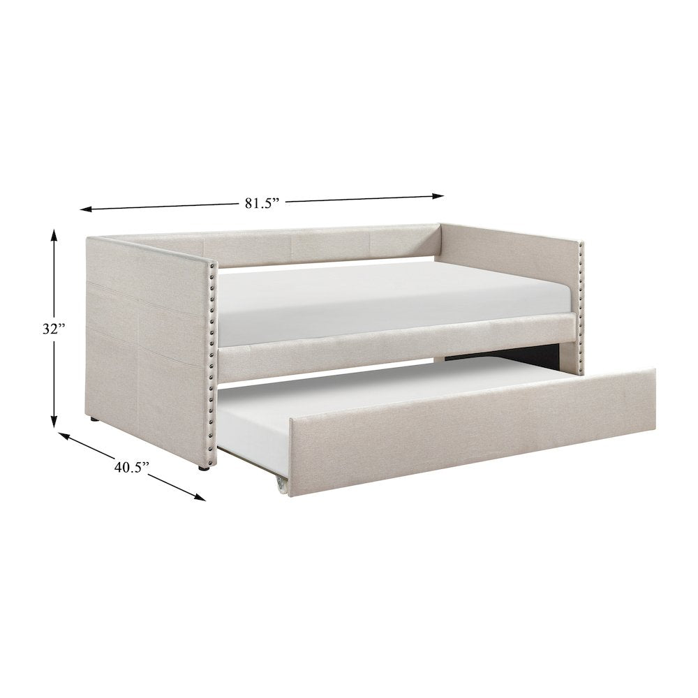 Boynton Textured Daybed in Beige