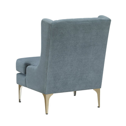 Savoy Chenille Accent Chair in Blue