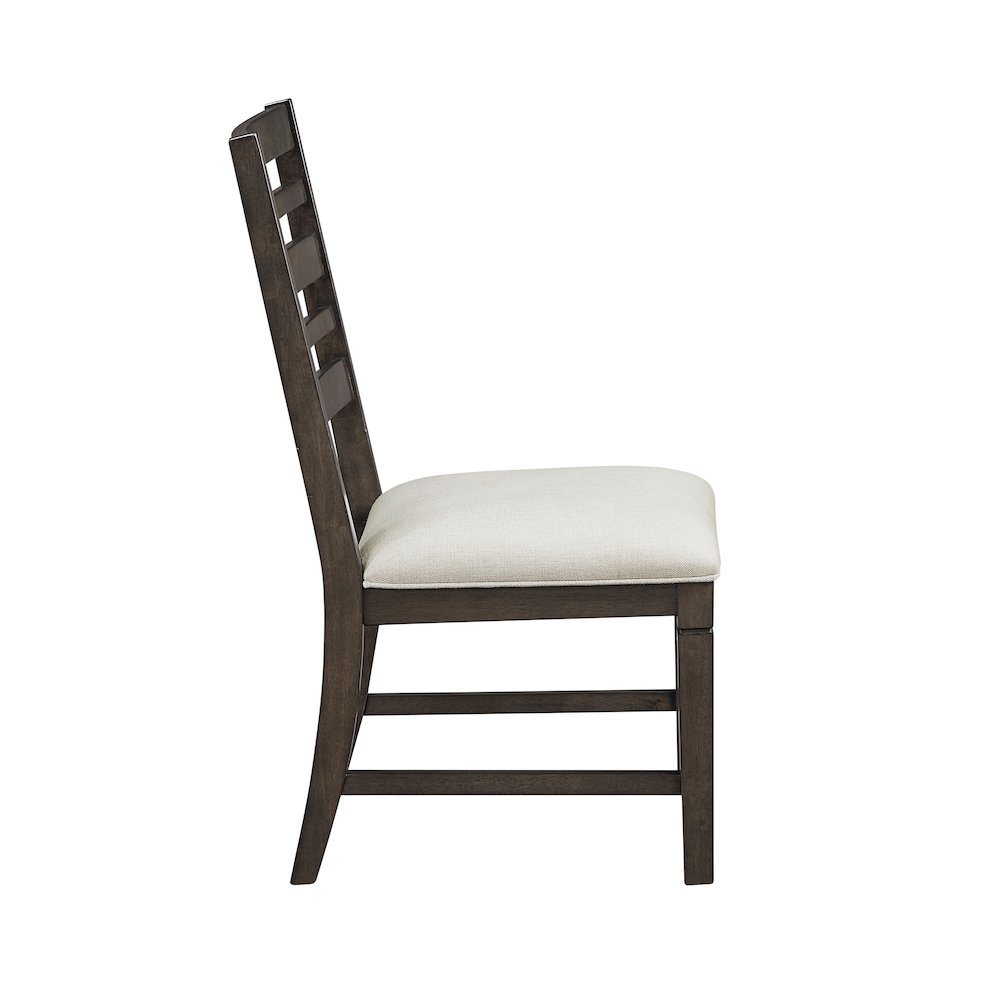 Victoria Asian Hardwood Dining Side Chair, Set of 2 in Dark Espresso