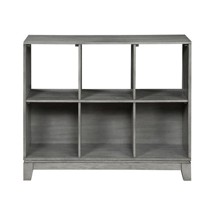 Garretson Acacia Bookcase in Gray