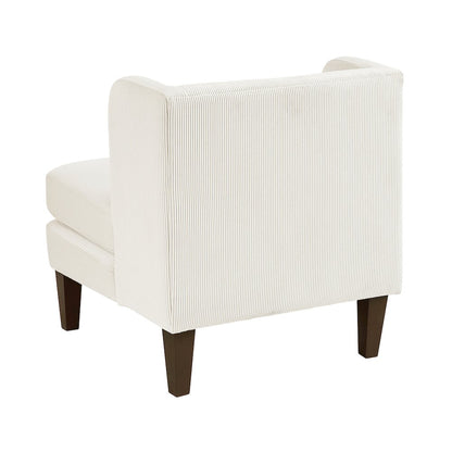 Forrester Corduroy Accent Chair in Beige