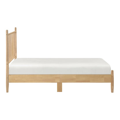 Brickell Rubberwood Twin Platform Bed in Natural