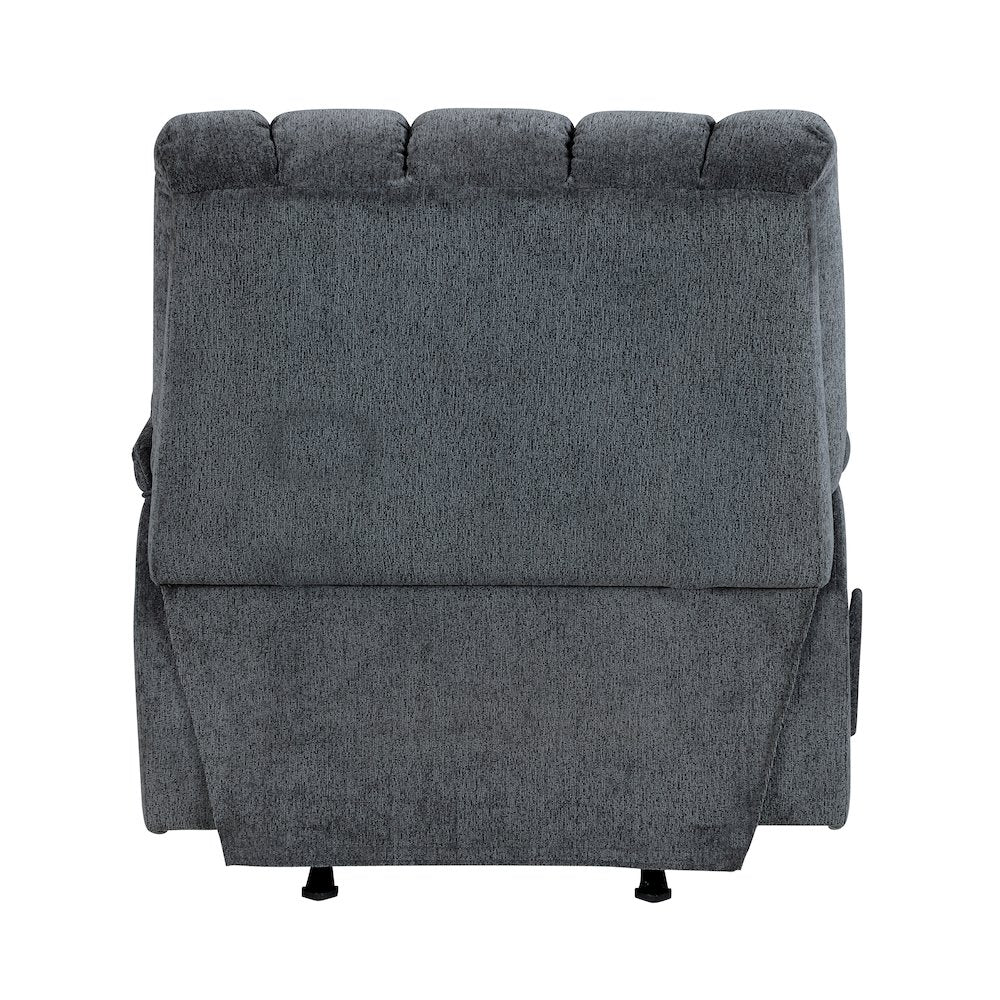 Baldwin Chenille Rocker Reclining Chair in Gray