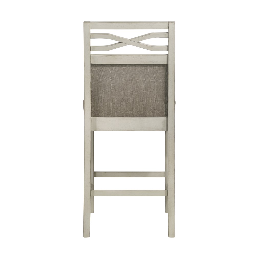 Maribelle Textured Counter Height Chair, set of 2 in Khaki