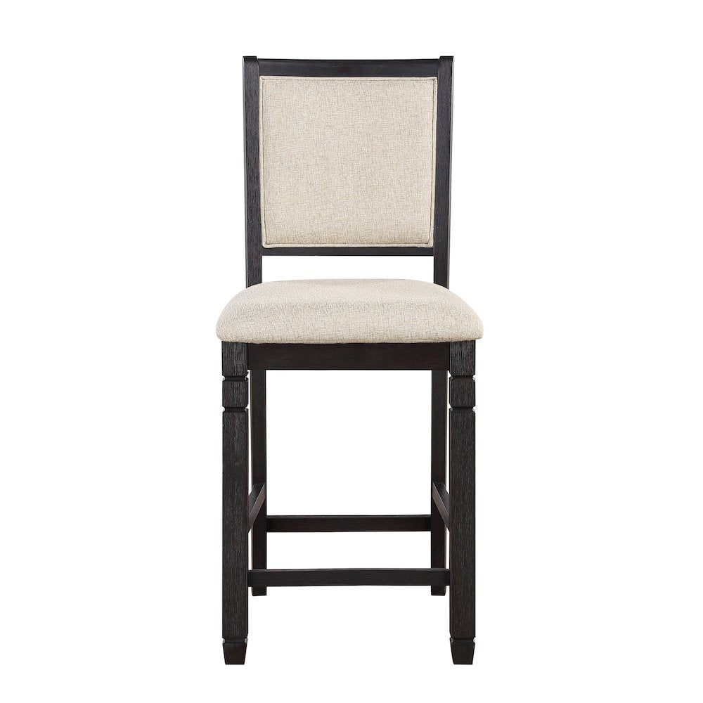 Asher Textured Counter Height Chair, set of 2 in Beige