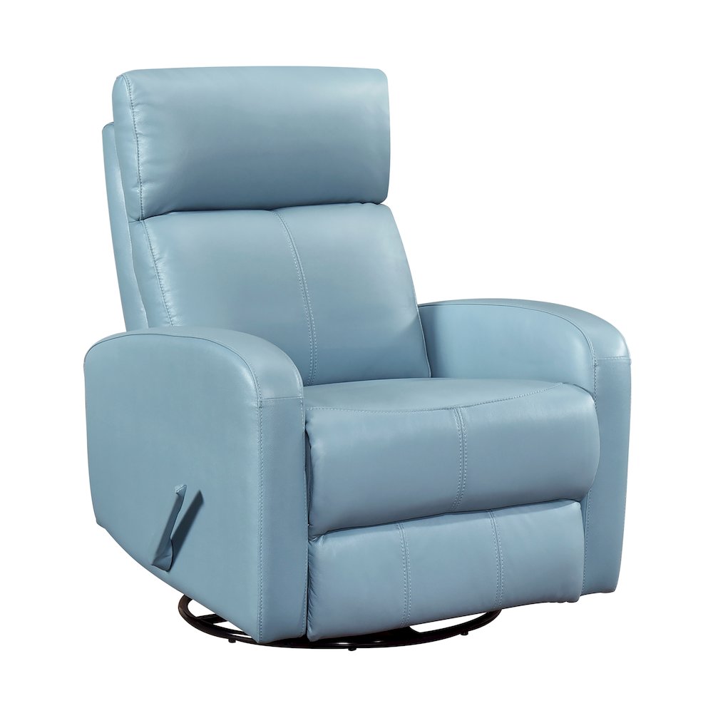 Sorrento Leather Swivel Glider Reclining Chair in Mocha