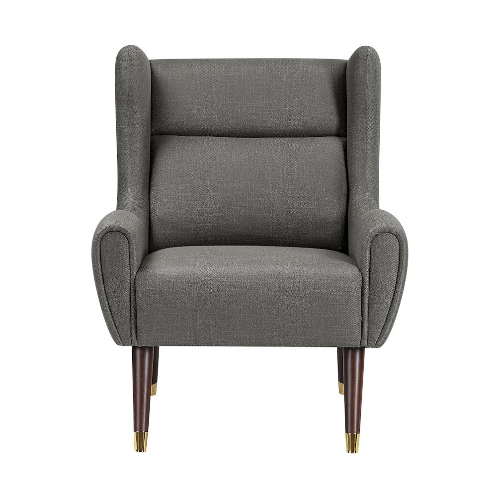 Greta Textured Accent Chair in Dark Gray