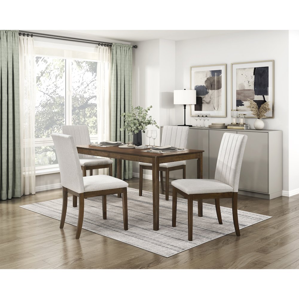 Maude Textured Dining Room Side Chair, set of 2 in Beige