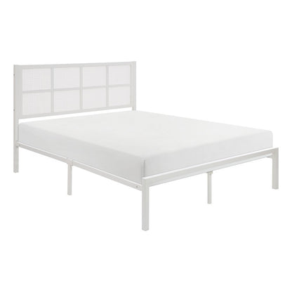 Sanibel Metal Eastern King Metal Platform Bed in White