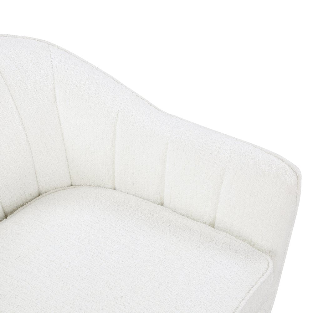 Cutler Textured Accent Chair in White