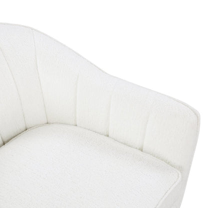 Cutler Textured Accent Chair in White