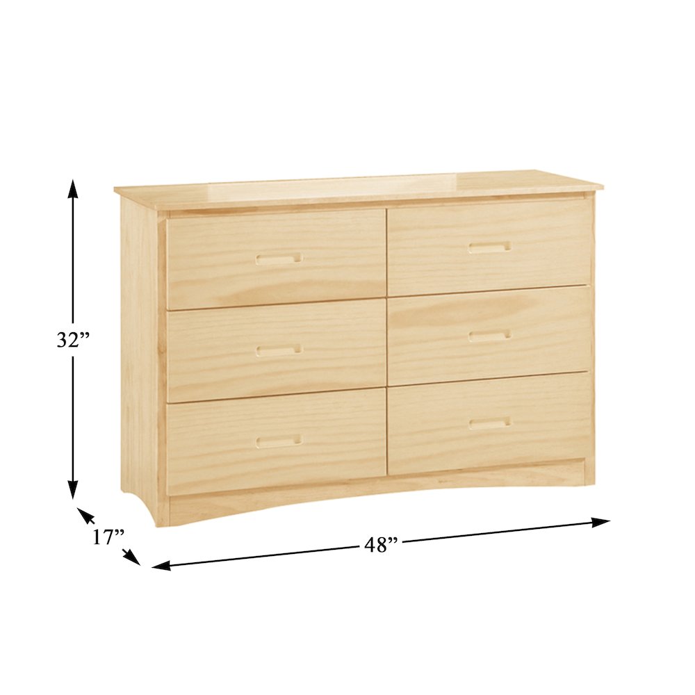 Bartly Pine Dresser in Natural Pine