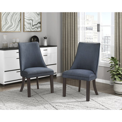 Paulson Textured Dining Room Side Chair, set of 2 in Blue gray