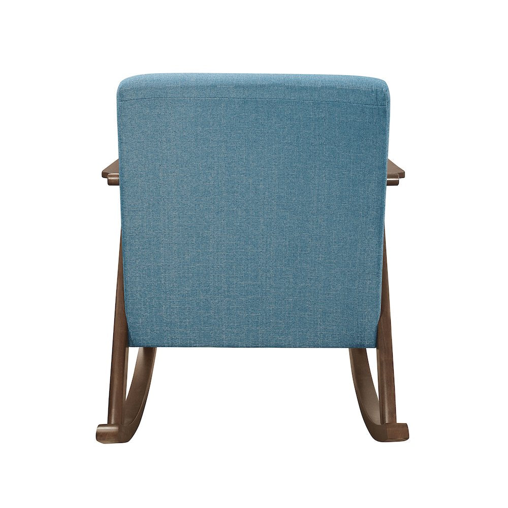 Waithe Textured Rocking Chair in Blue