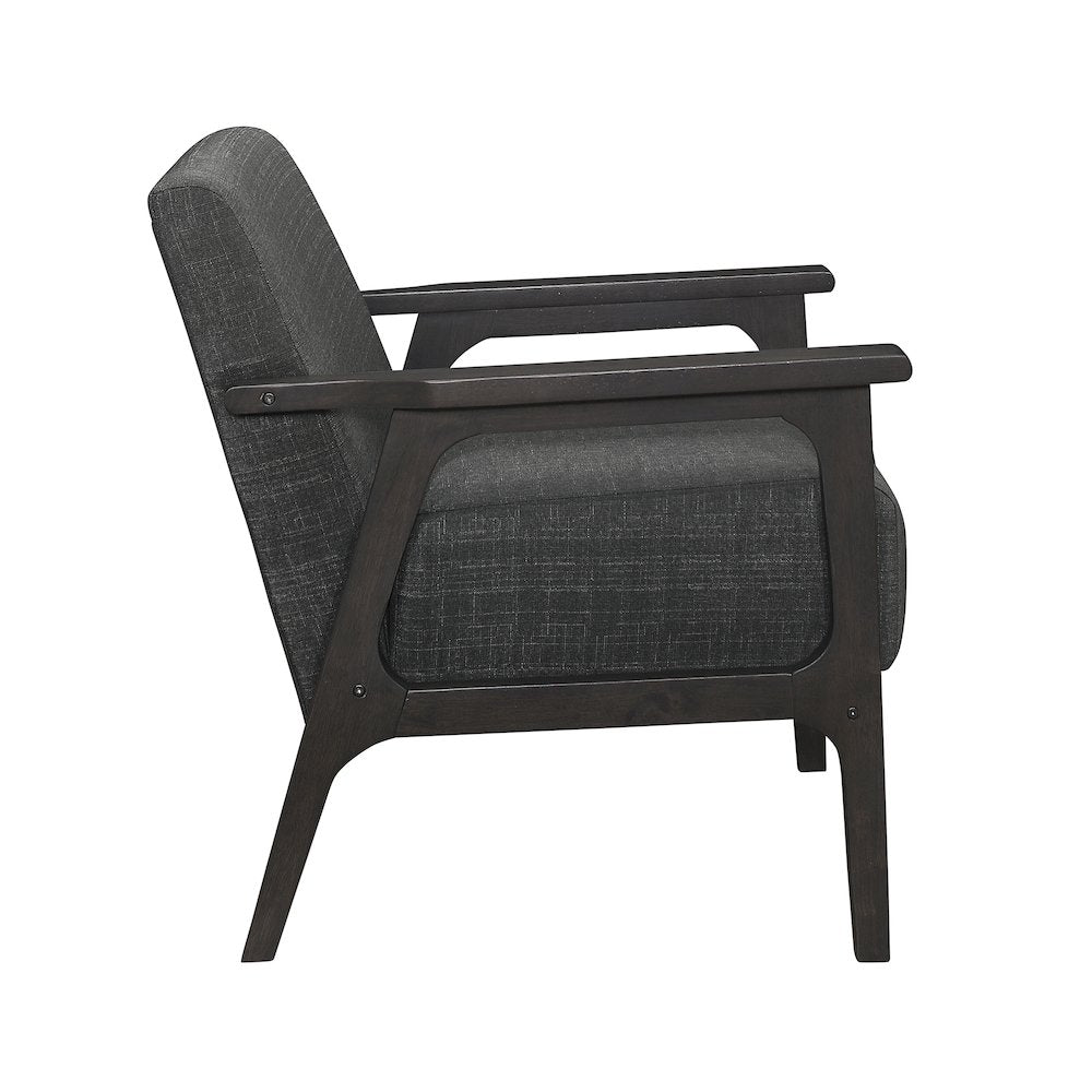 Ocala Textured Accent Chair in Dark Gray