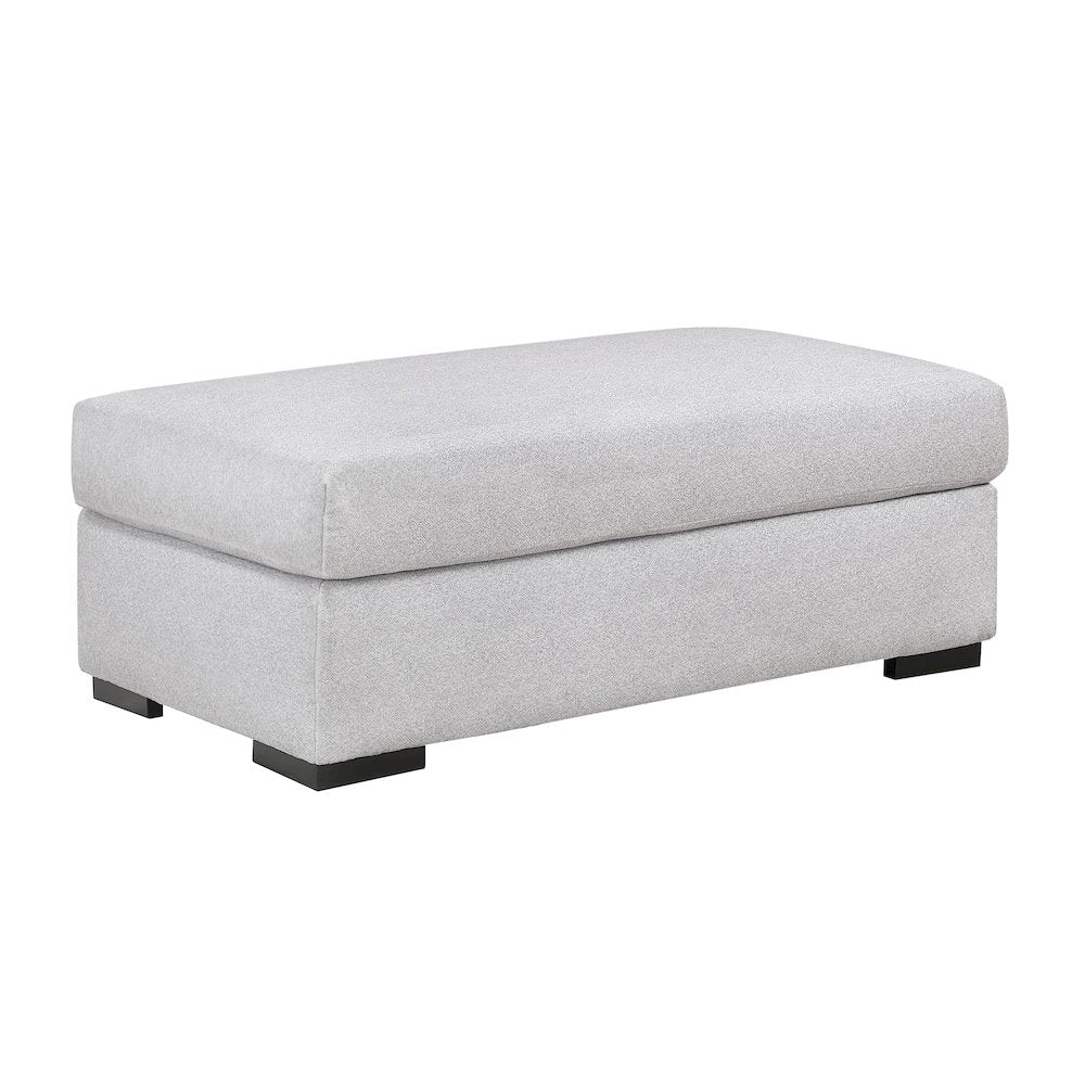 Athena Textured Ottoman in Gray