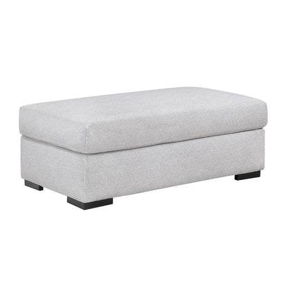 Athena Textured Ottoman in Gray