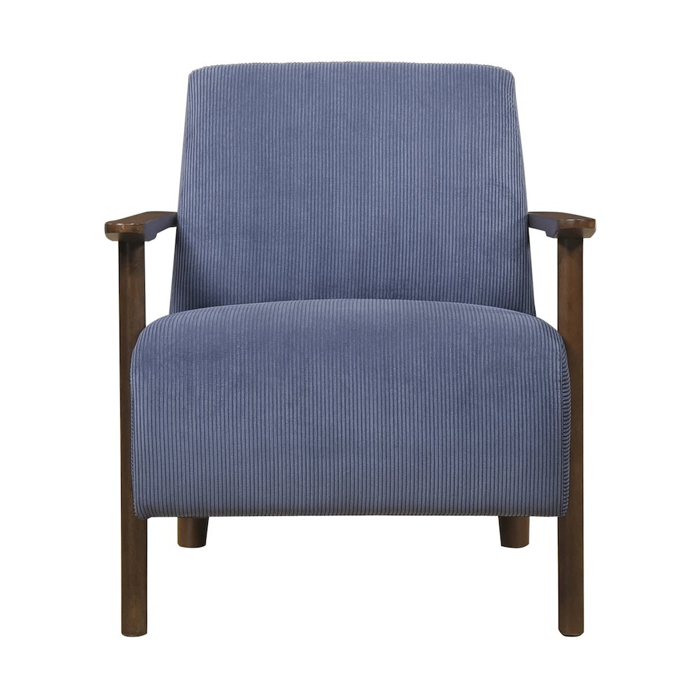 Ezra Corduroy Accent Chair in Blue