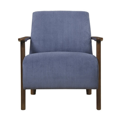 Ezra Corduroy Accent Chair in Blue