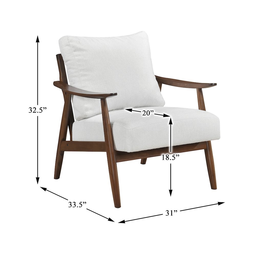 Barton Textured Accent Chair in Off-White
