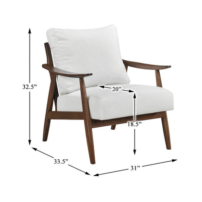 Barton Textured Accent Chair in Off-White