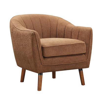 Cutler Textured Accent Chair in Rust